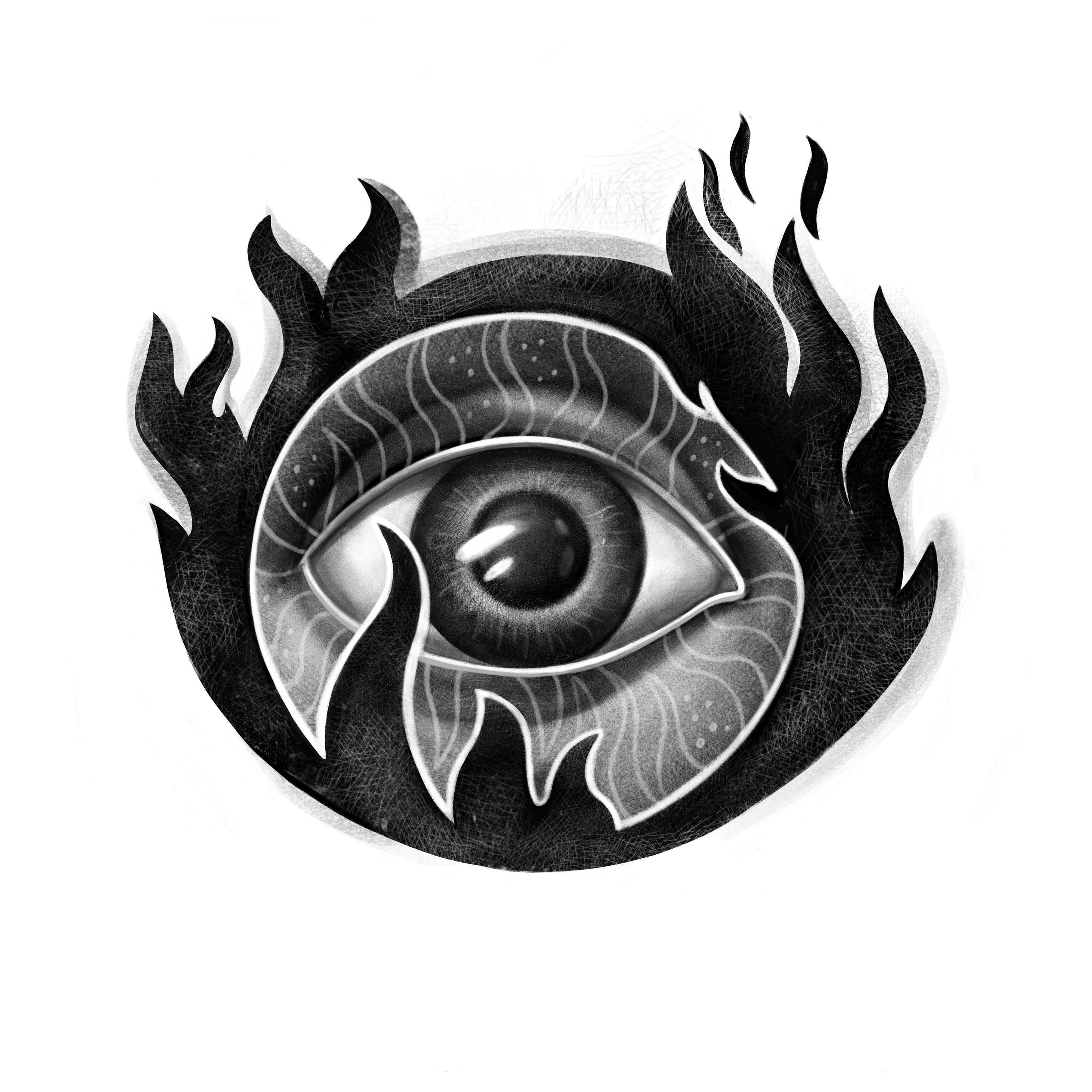 Eye in the Flame of Fire