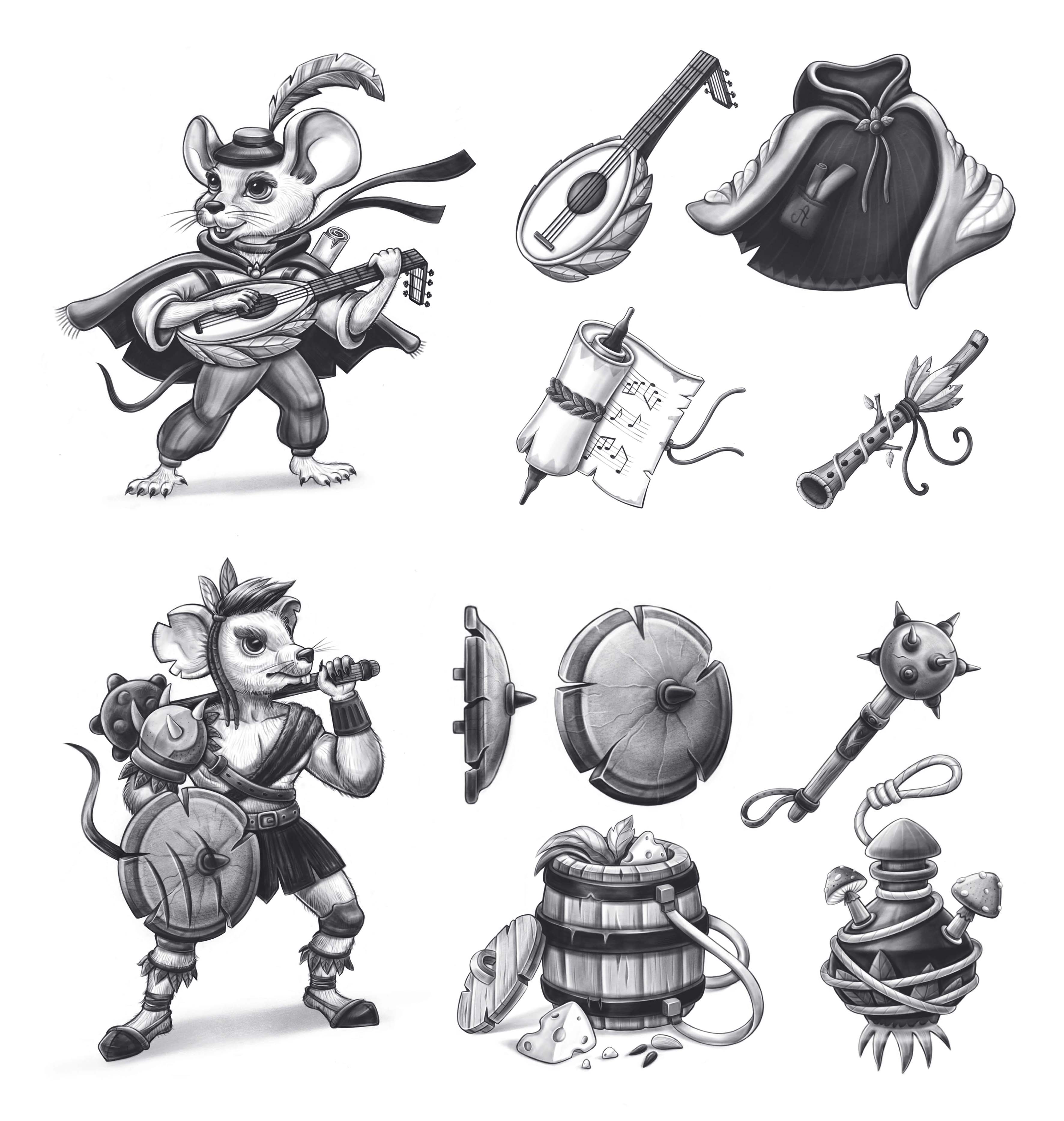 Berserk Mouse and Bard Mouse